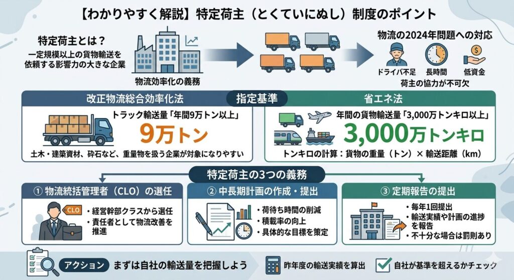 特定荷主の説明